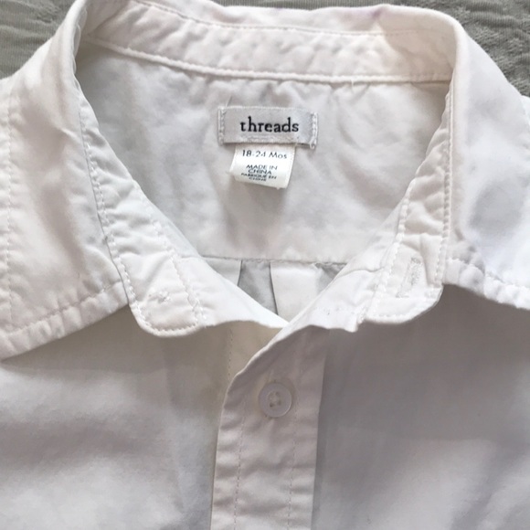 Threads baby boy shirt sleeve button down 18-24M - Picture 2 of 7